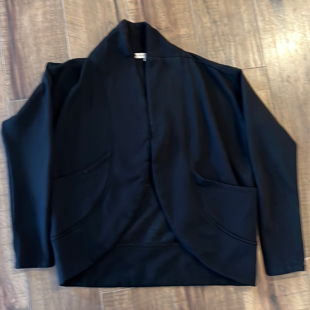 Fleece open cardigan